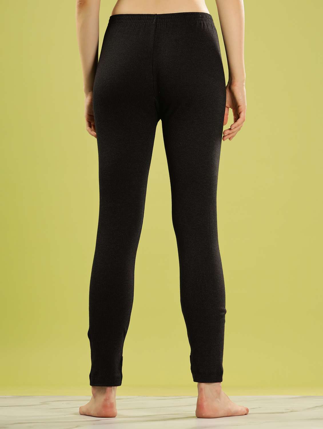 women solid mid rise thermal bottom - 22253973 -  Standard Image - 2