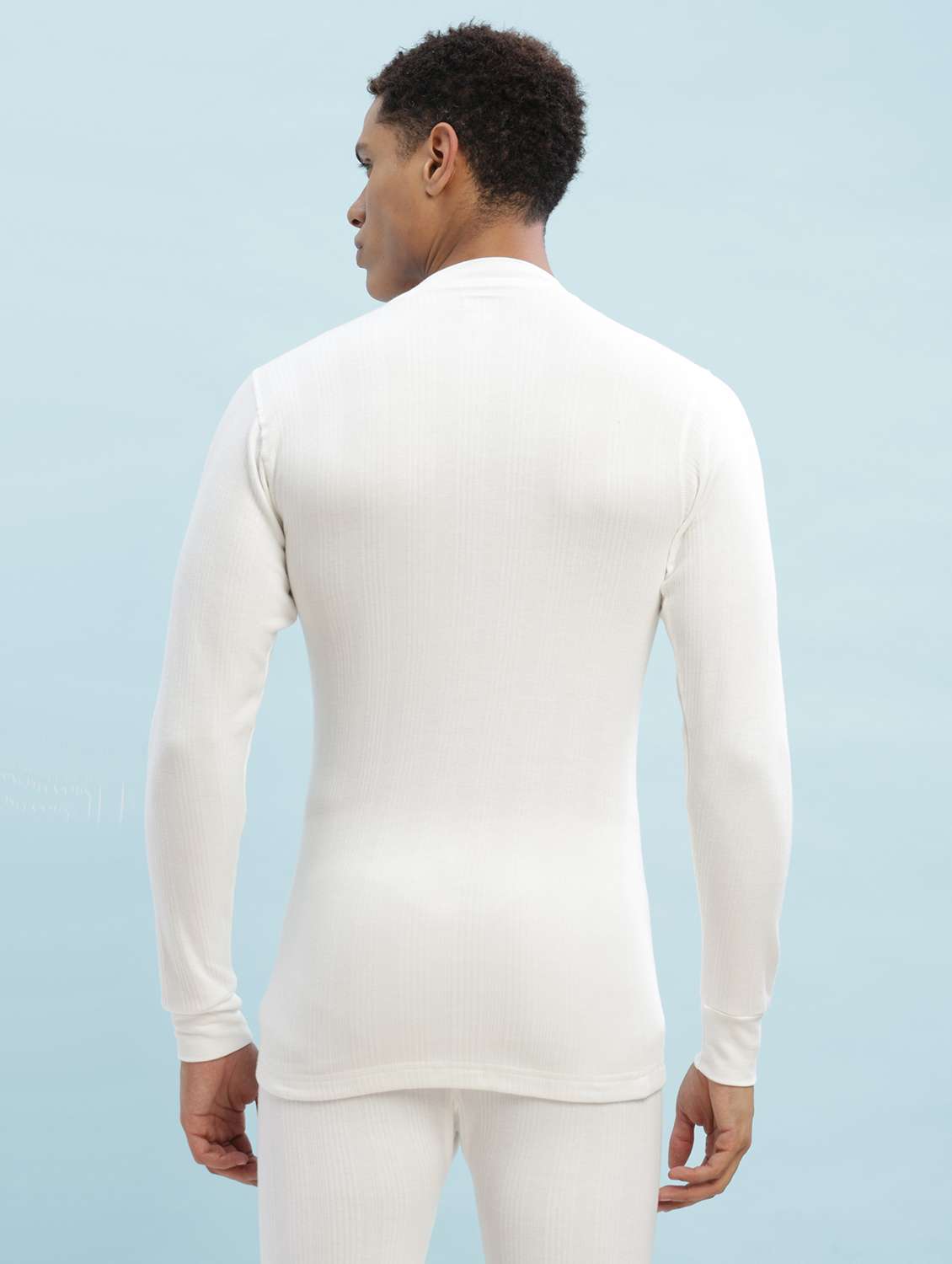 men pack of 2 solid full sleeve thermal top - 22254000 -  Standard Image - 2
