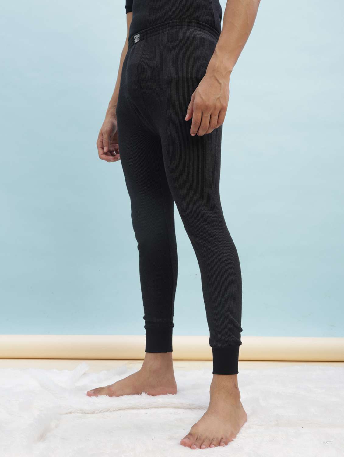 men pack of 2 solid thermal bottom - 22254031 -  Standard Image - 2