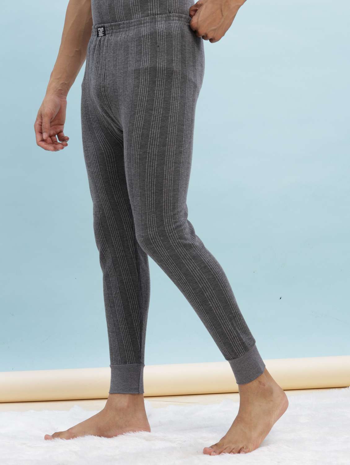 men pack of 2 solid thermal bottom - 22254032 -  Standard Image - 2