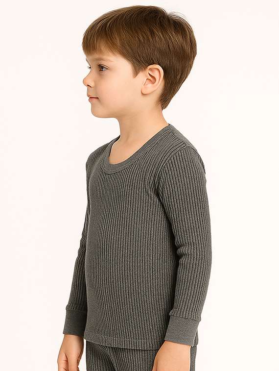 boys pack of 2 solid long sleeve thermal top - 22254039 -  Standard Image - 2