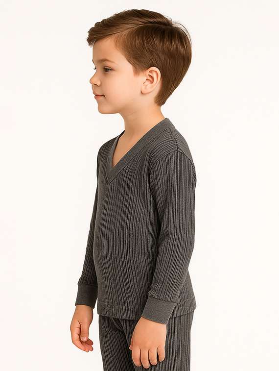 boys solid long sleeve thermal top - 22254045 -  Standard Image - 2