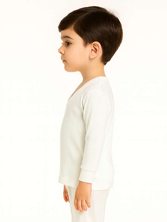 boys solid long sleeve thermal set - 22254050 -  Standard Image - 2