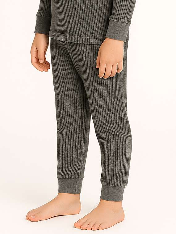 boys pack of 2 solid mid rise thermal bottom - 22254053 -  Standard Image - 2