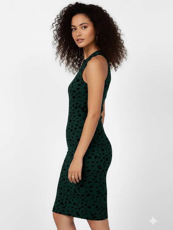 women animal print sleeveless bodycon dress - 22254468 -  Standard Image - 2