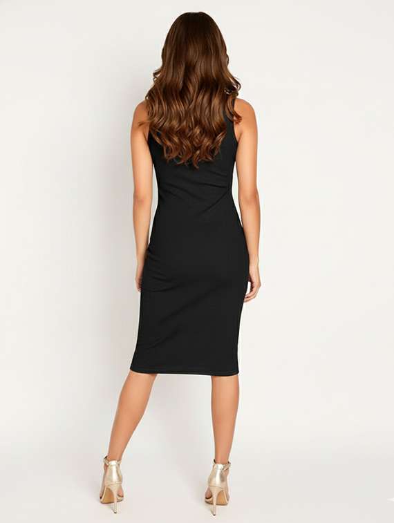 women solid sleeveless bodycon dress - 22254471 -  Standard Image - 2