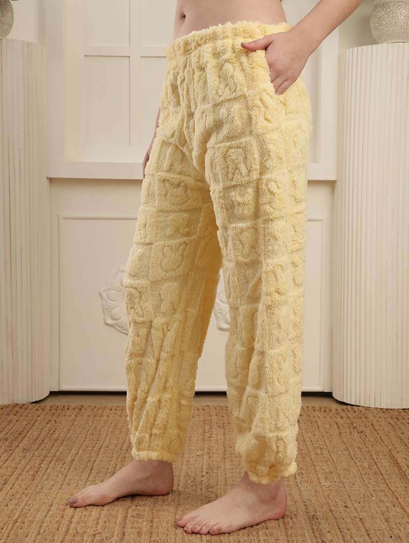 women solid mid rise lounge wear pyjama - 22254913 -  Standard Image - 2