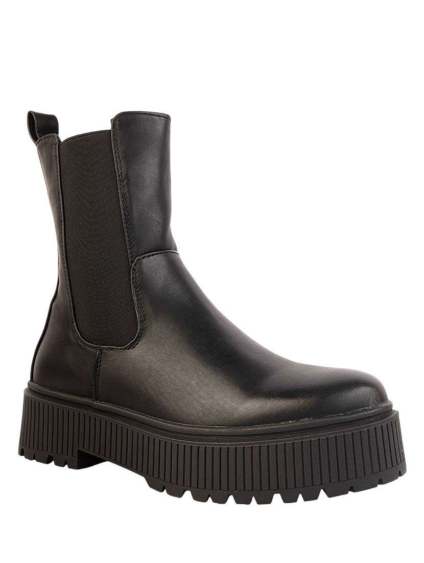 women solid knee length boots - 22255007 -  Standard Image - 2