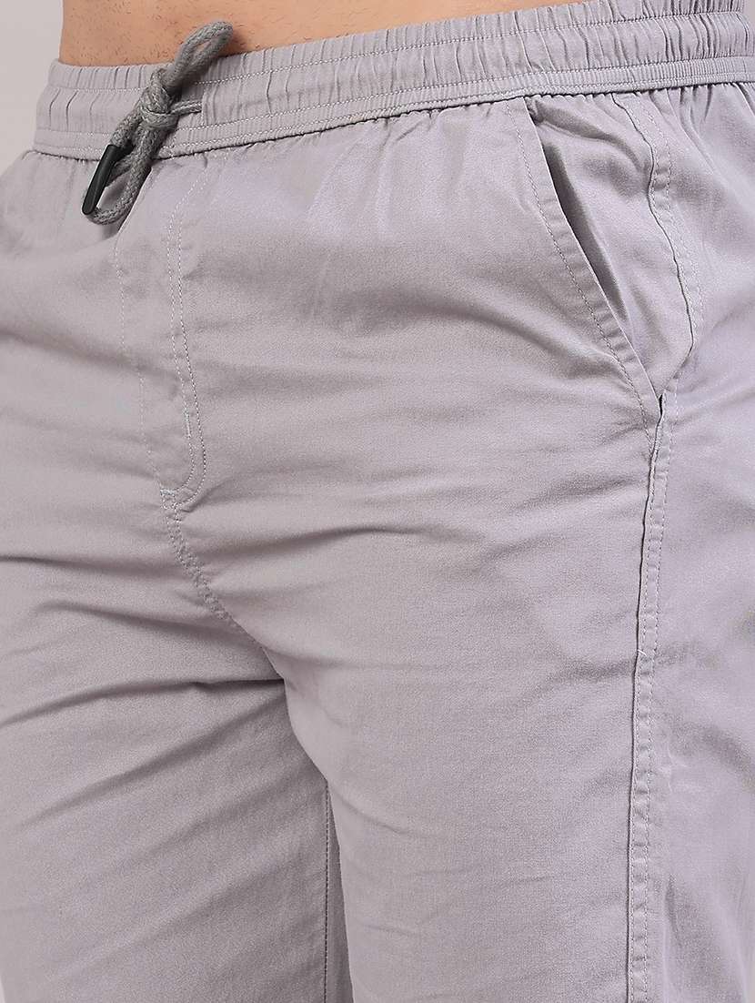 men solid mid rise full length track pant - 22255149 -  Standard Image - 2