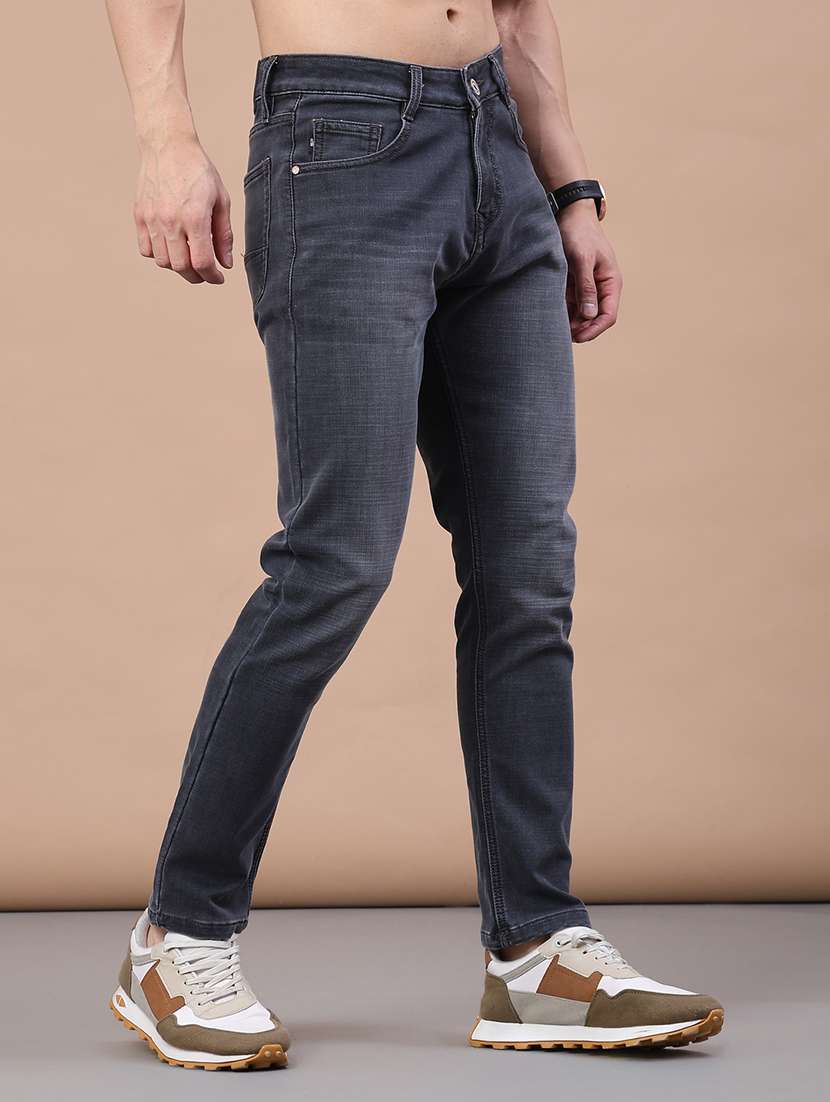 men washed mid rise full length slim fit jeans - 22257750 -  Standard Image - 2