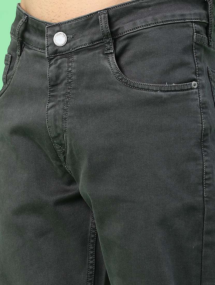 men plain mid rise full length relaxed fit jeans - 22257755 -  Standard Image - 2