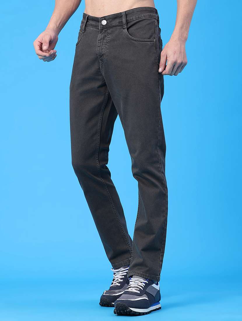 men plain mid rise full length jeans - 22257759 -  Standard Image - 2