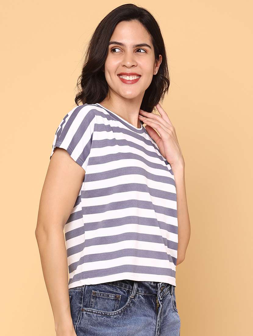 women striped short sleeve t-shirt - 22257783 -  Standard Image - 2
