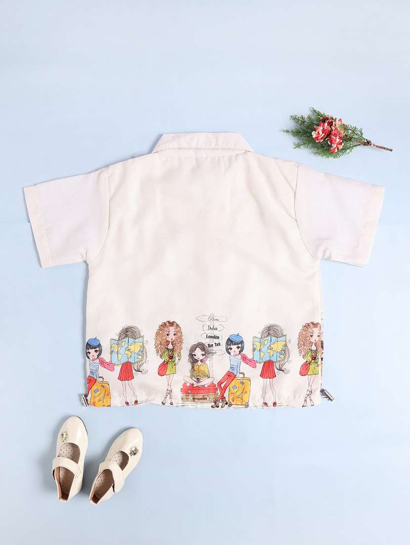 off white cotton shirts top - 22257928 -  Standard Image - 2
