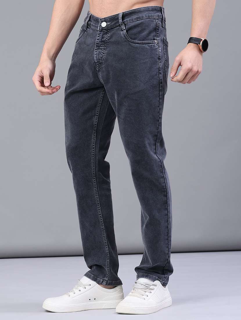 men plain mid rise full length jeans - 22258494 -  Standard Image - 2