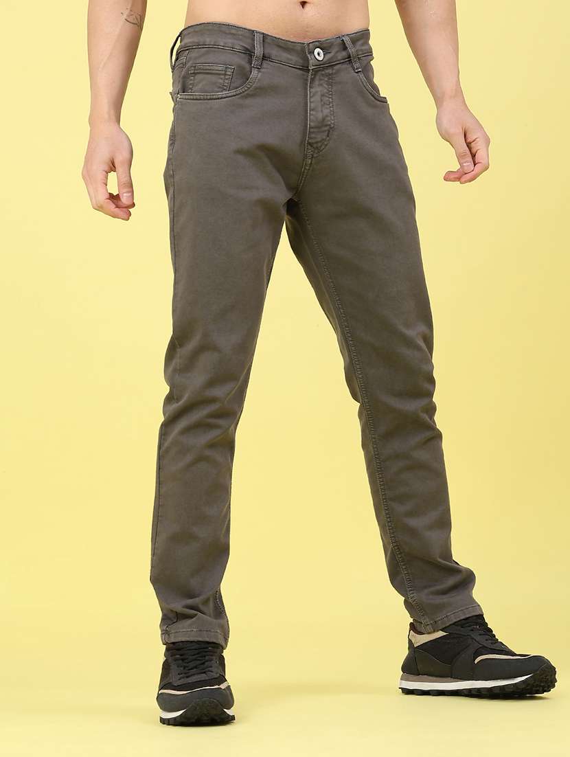 men plain mid rise full length jeans - 22258505 -  Standard Image - 2