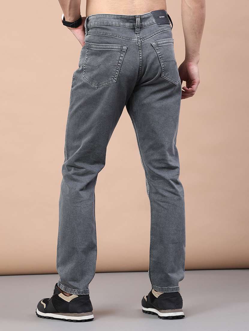 men plain mid rise full length jeans - 22258508 -  Standard Image - 2