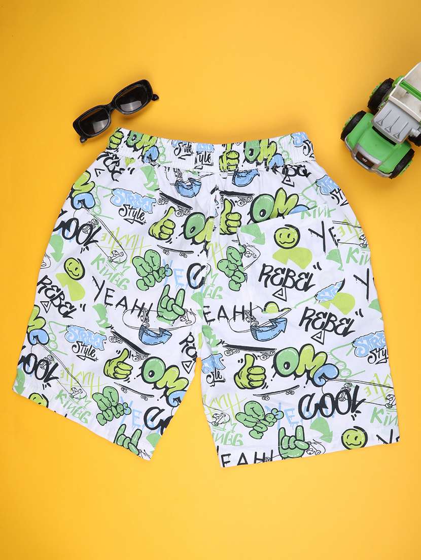 boys printed mid rise shorts  - 22258776 -  Standard Image - 2