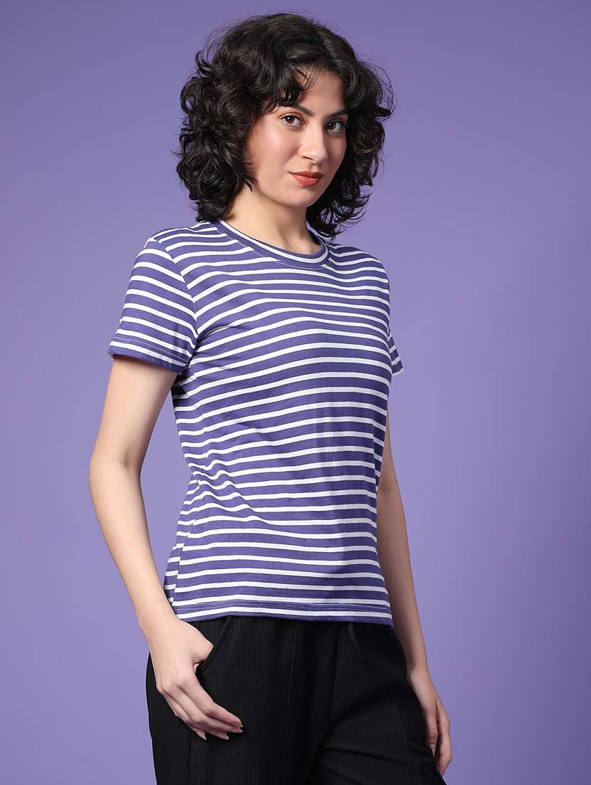 women striped short sleeve t-shirt - 22258787 -  Standard Image - 2