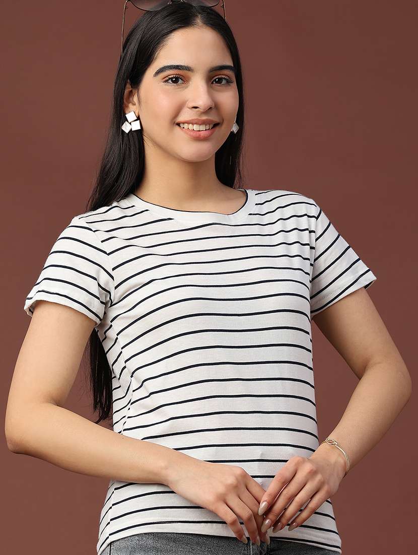 women striped short sleeve t-shirt - 22258788 -  Standard Image - 2
