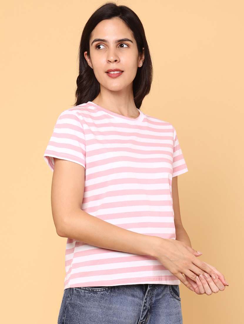 women striped short sleeve t-shirt - 22258791 -  Standard Image - 2