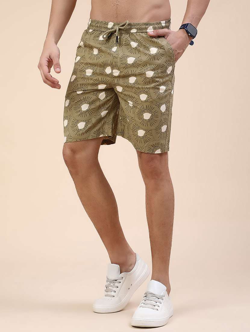 men printed mid rise regular fit shorts - 22259031 -  Standard Image - 2