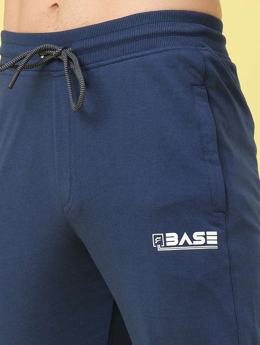 men solid mid rise full length track pant - 22259197 -  Standard Image - 2