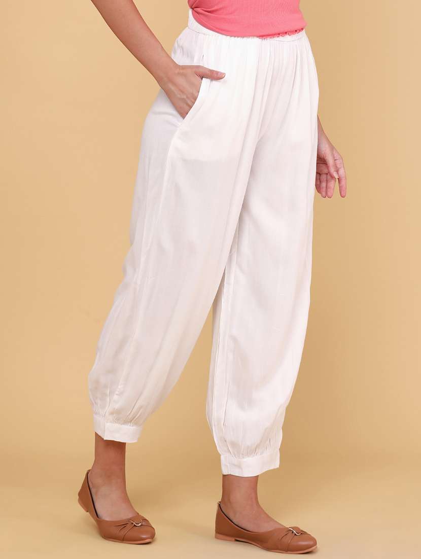 Women Solid Mid Rise Salwar - 22259302 -  Standard Image - 2
