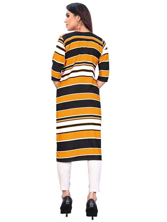 women pack of 2 printed three quarter sleeve straight kurta - 22259442 -  Standard Image - 2