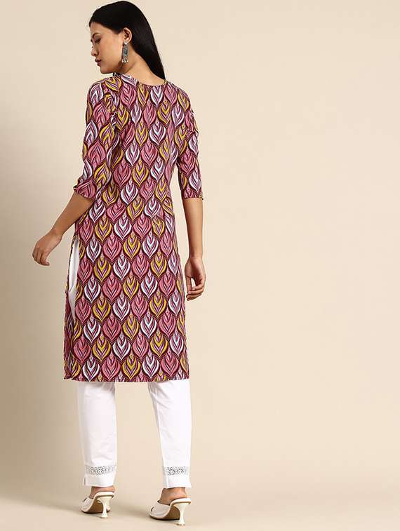 women pack of 2 printed straight kurta - 22259607 -  Standard Image - 2