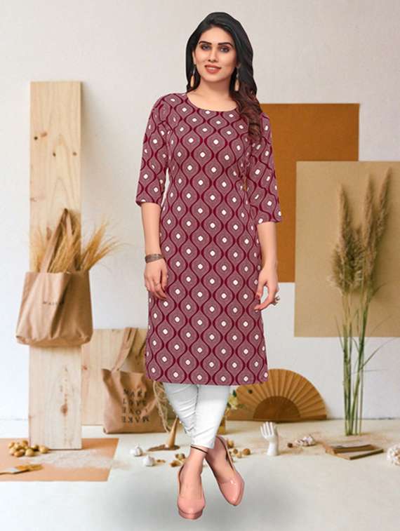 women pack of 4 printed straight kurta - 22259913 -  Standard Image - 2