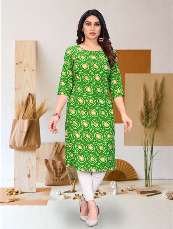 women pack of 4 printed straight kurta - 22260024 -  Standard Image - 2