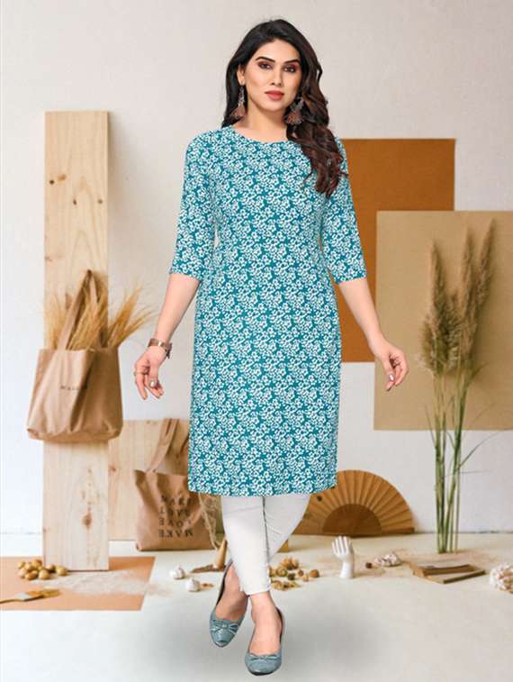 women pack of 4 printed straight kurta - 22260132 -  Standard Image - 2