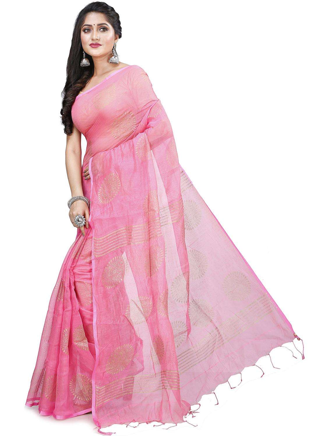 women foil printed saree with blouse - 22260782 -  Standard Image - 2