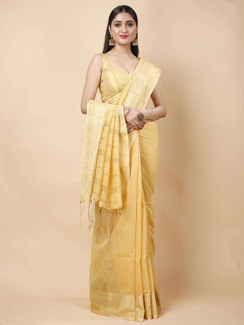 women solid with bordered saree - 22260791 -  Standard Image - 2