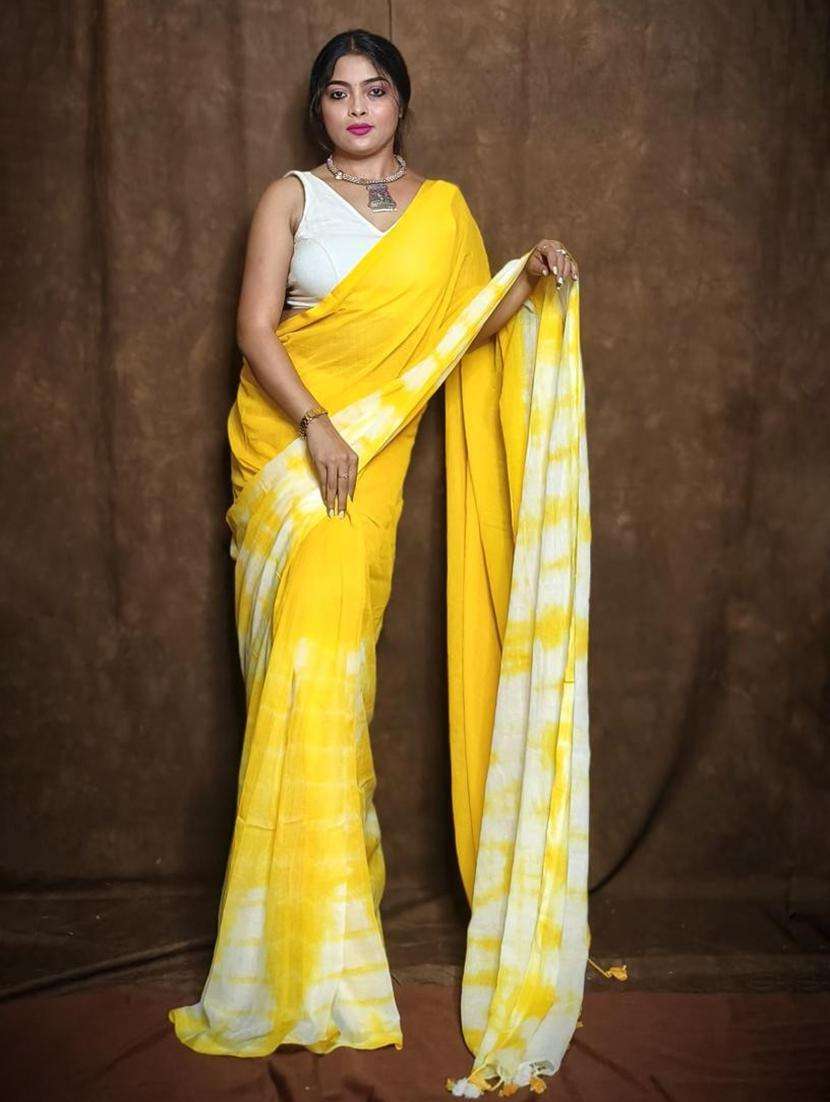 women tie & dye printed handloom saree - 22260906 -  Standard Image - 2