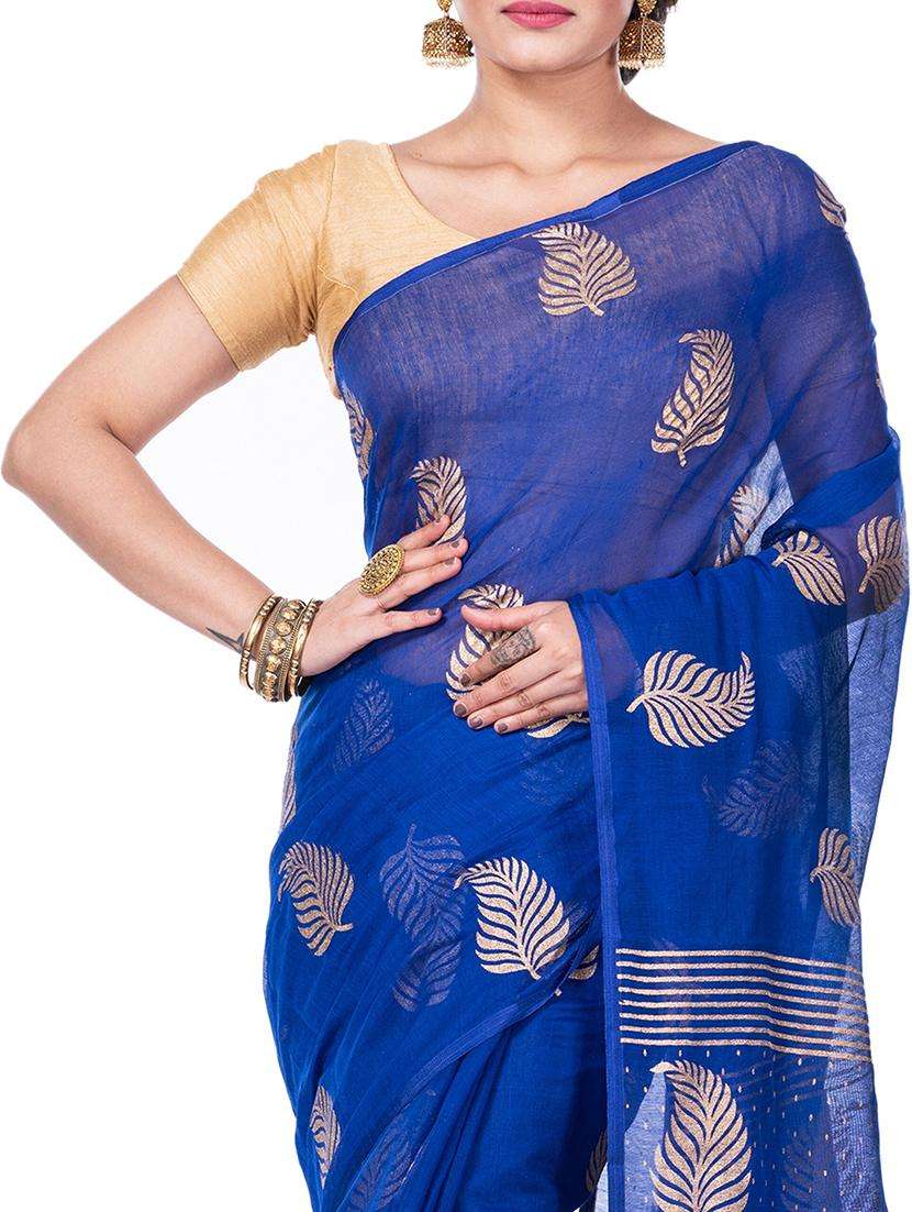 women foil printed saree - 22261045 -  Standard Image - 2