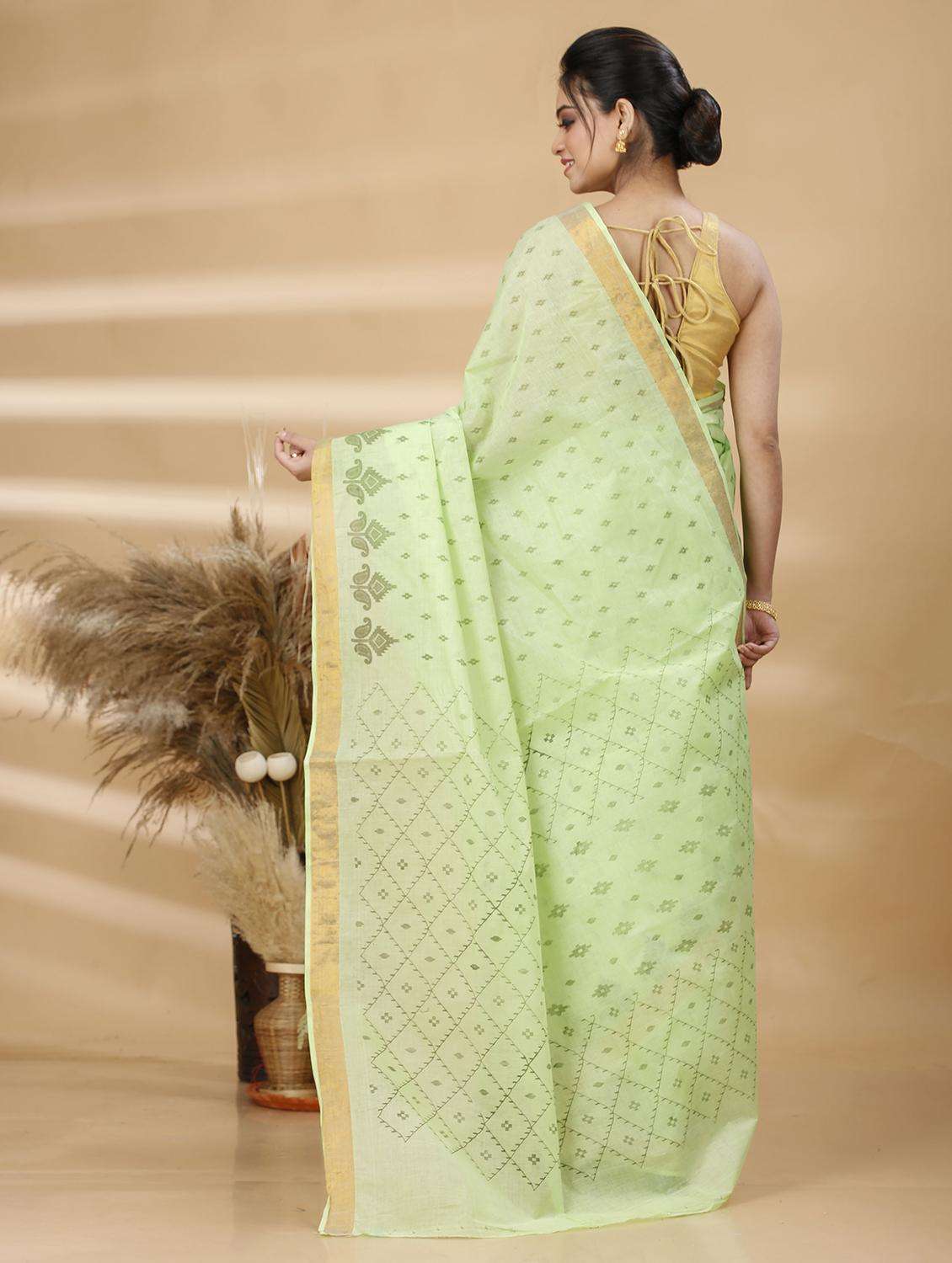 women printed handloom saree - 22261115 -  Standard Image - 2
