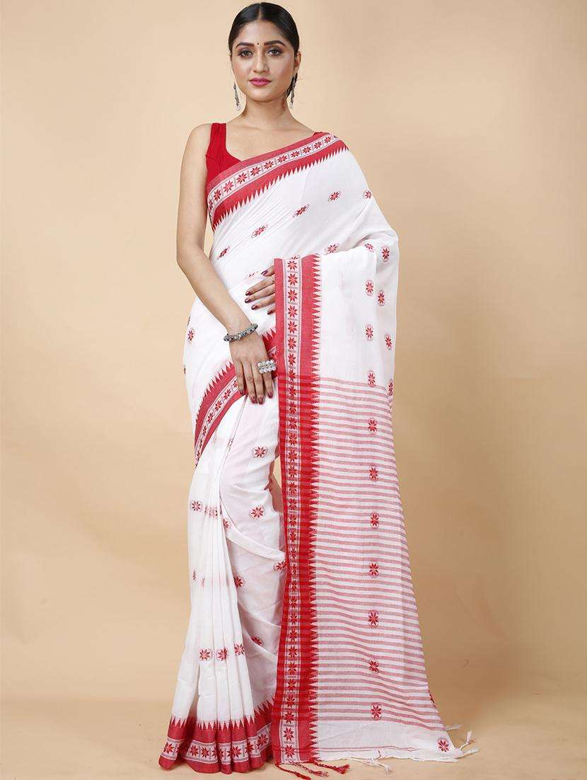 women self design handloom saree