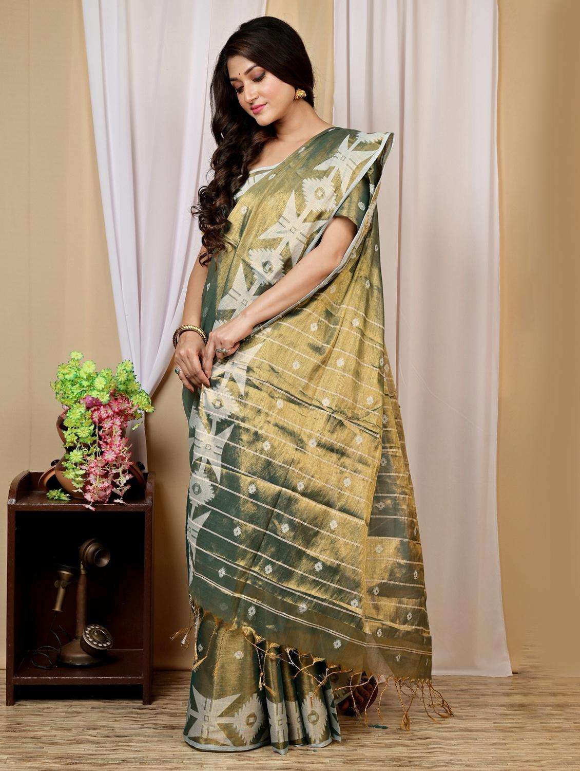women self design handloom saree - 22261222 -  Standard Image - 2