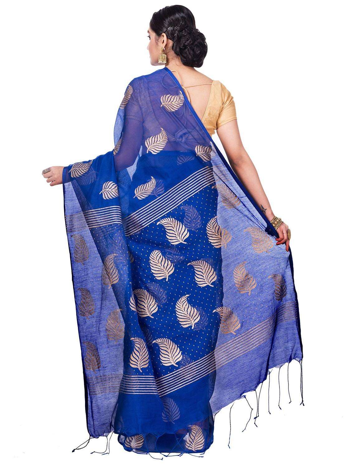 women foil printed saree with blouse - 22261392 -  Standard Image - 2