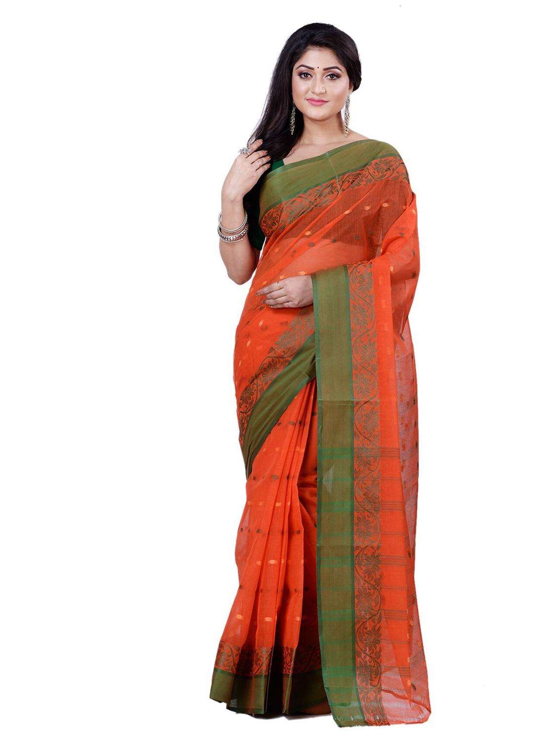 women self design handloom saree