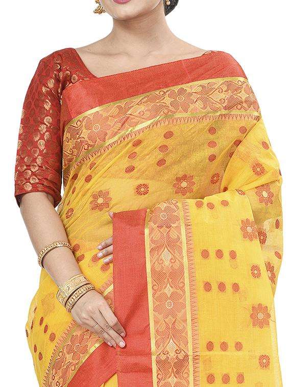 women self design handloom saree - 22262017 -  Standard Image - 2