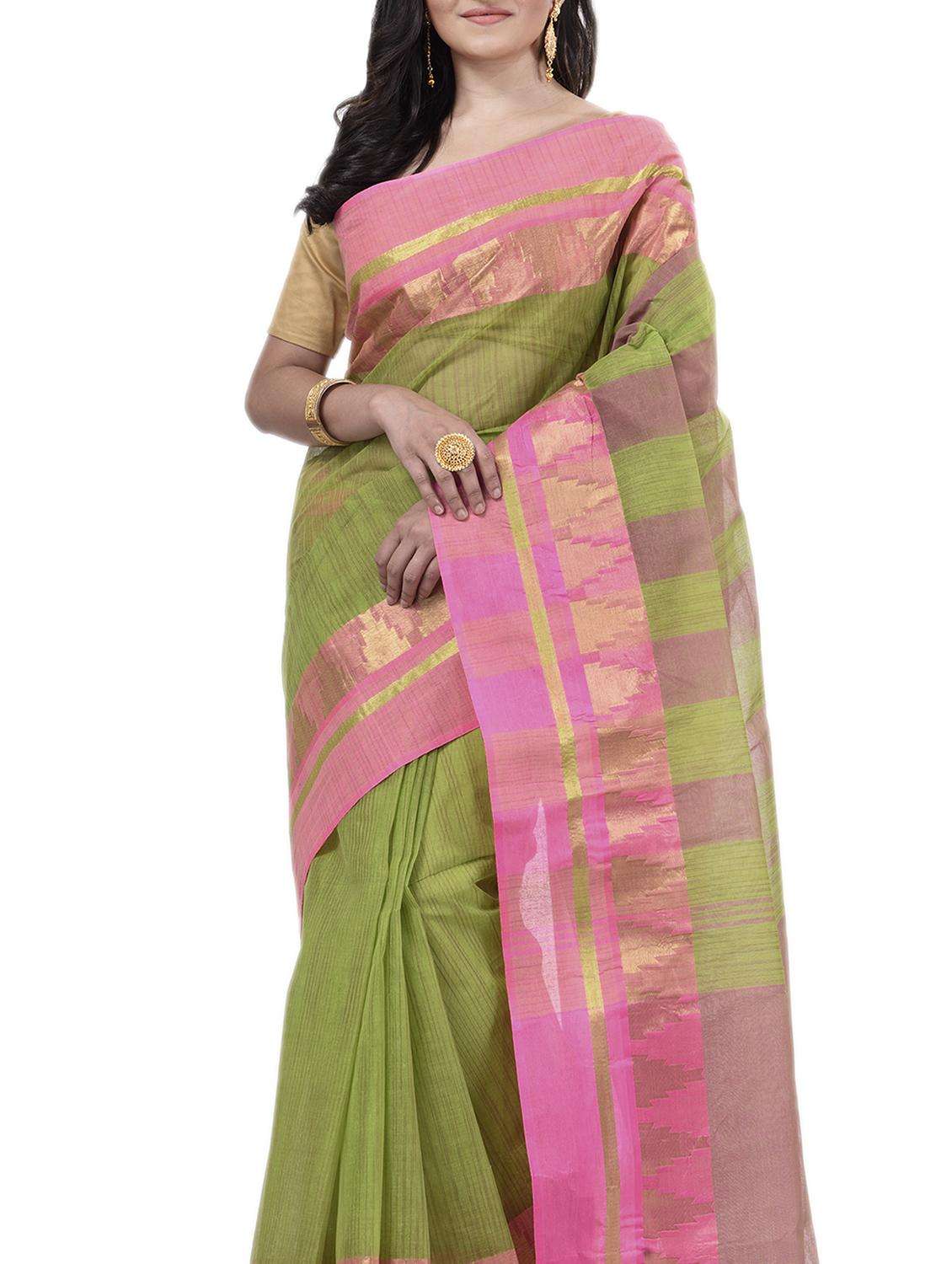 women self design handloom saree with blouse - 22262095 -  Standard Image - 2