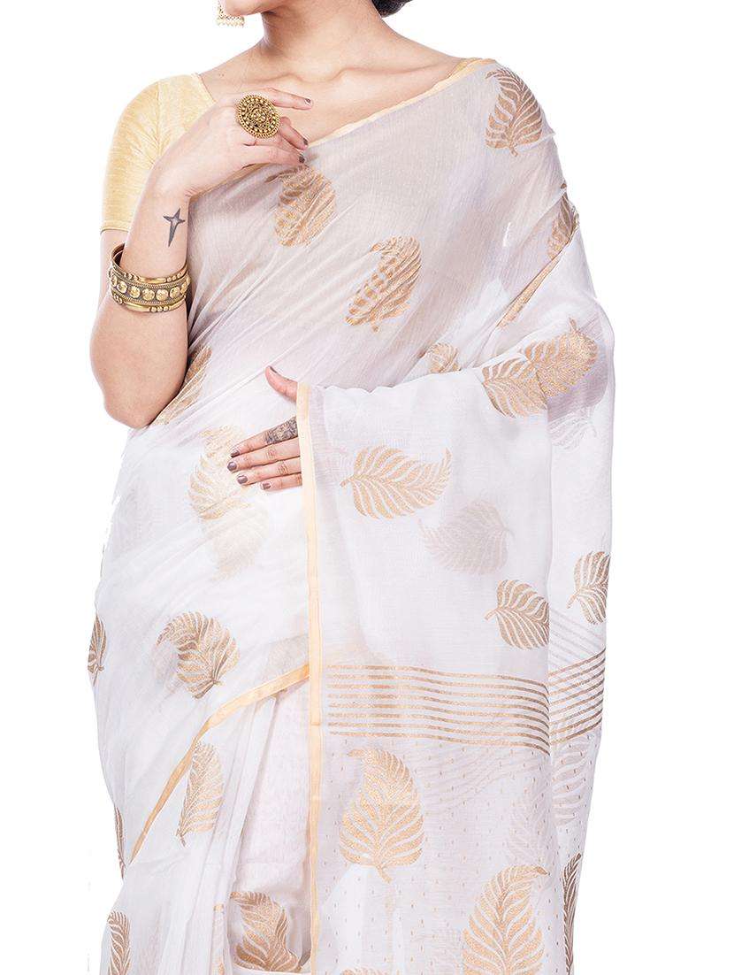 women foil printed saree with blouse - 22262396 -  Standard Image - 2