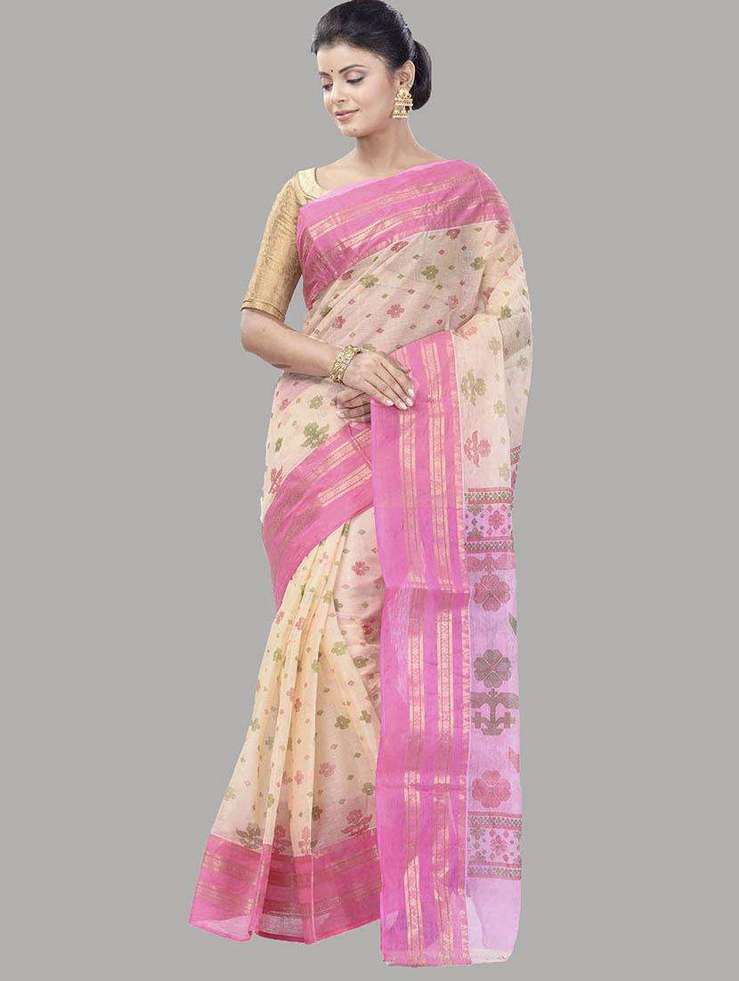 women self design handloom saree
