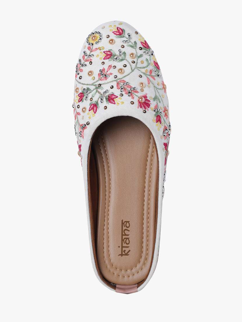 women embroidered flat mules - 22263429 -  Standard Image - 2