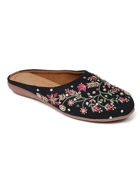women embroidered flat mules - 22263430 -  Standard Image - 2