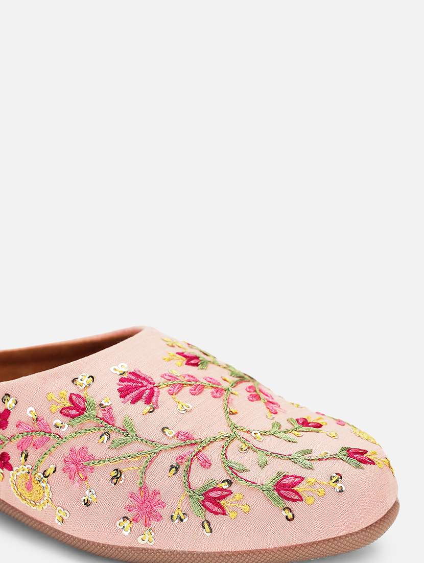 women embeoidered flat mules - 22263433 -  Standard Image - 2