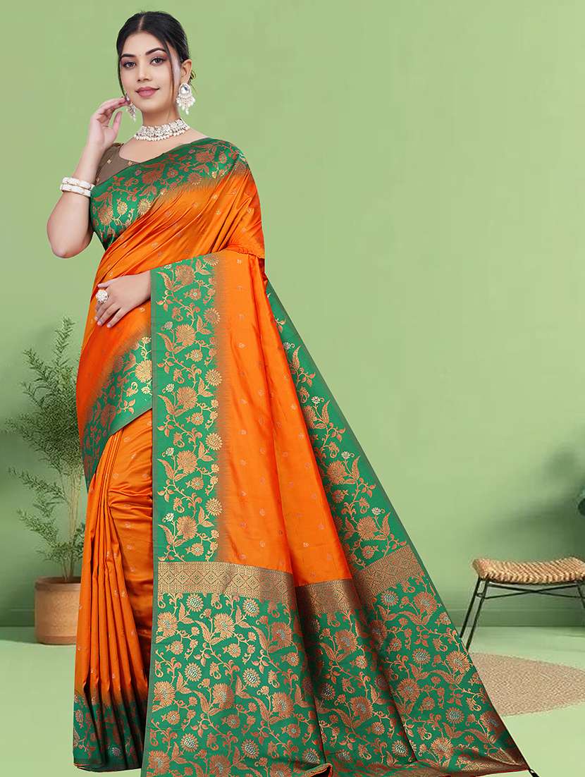 women self design banarasi saree with blouse - 22263457 -  Standard Image - 2